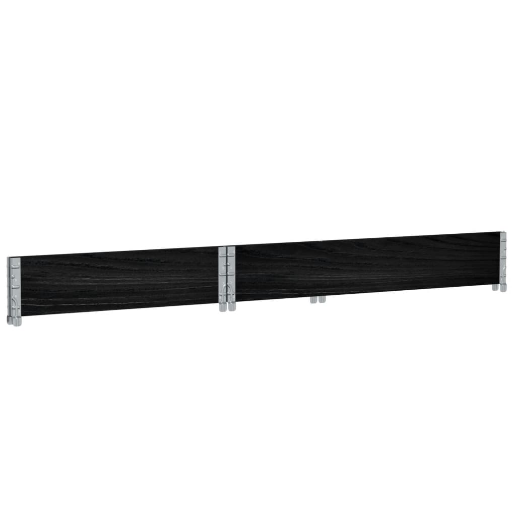 plantekasse 120x80 cm massivt fyrretræ sort