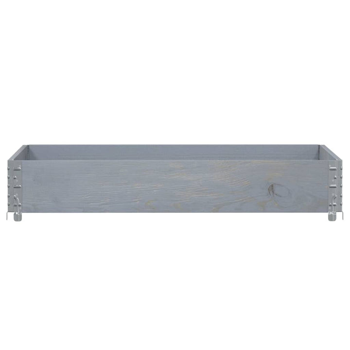 plantekasse 120x80 cm massivt fyrretræ grå