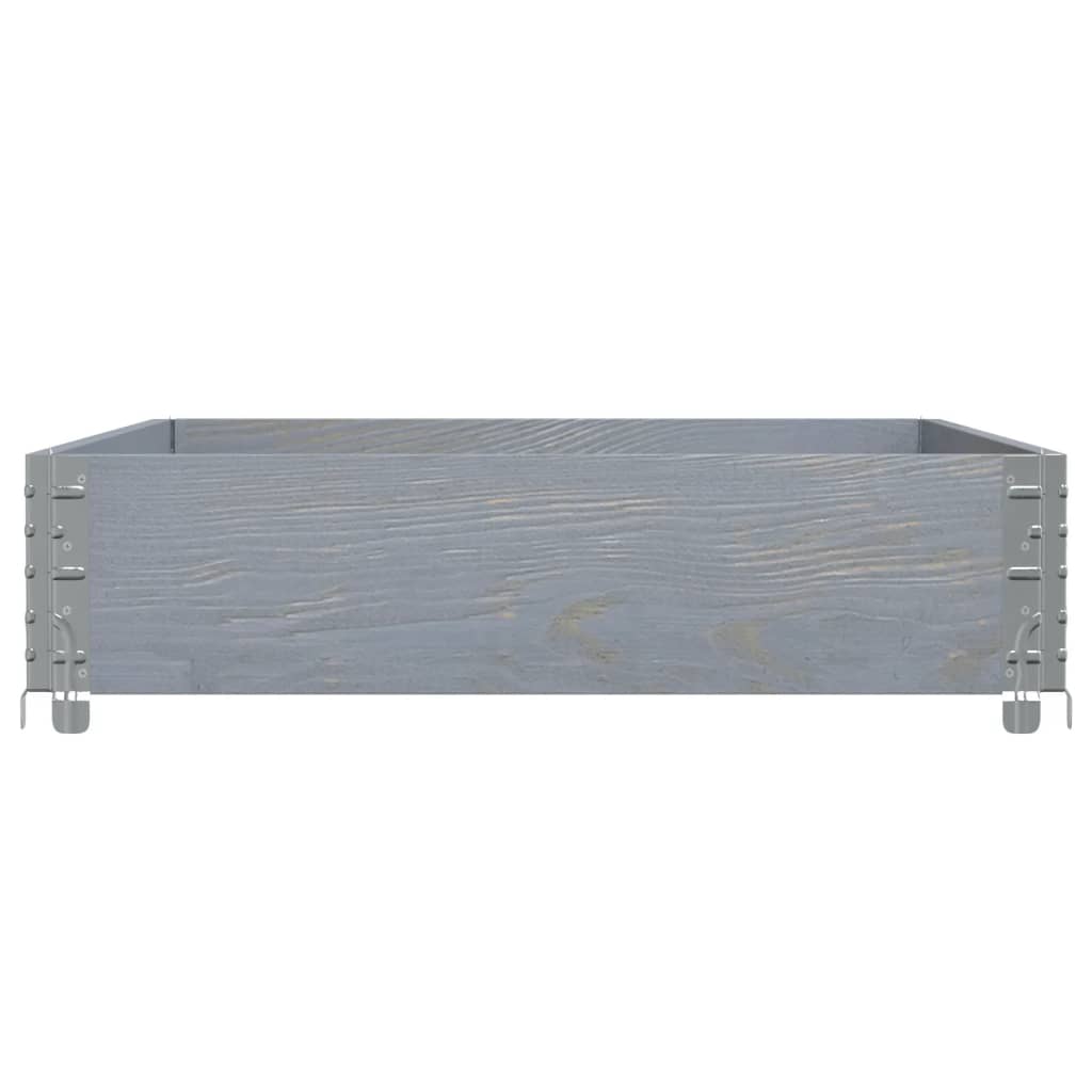 plantekasse 120x80 cm massivt fyrretræ grå