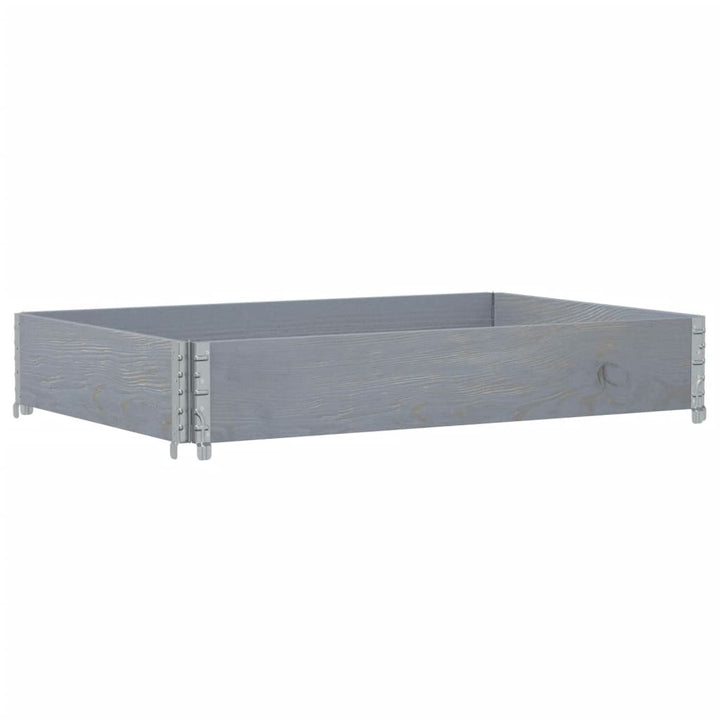 plantekasse 120x80 cm massivt fyrretræ grå