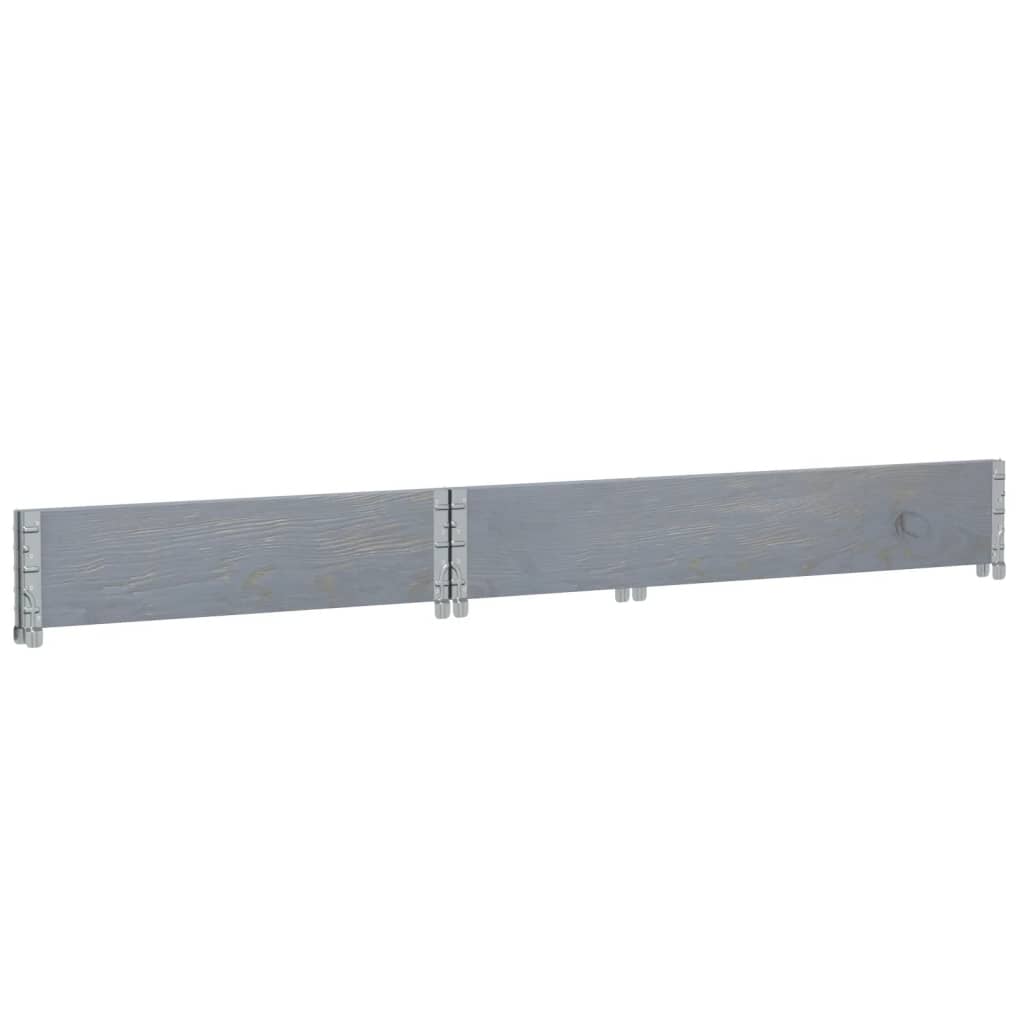 plantekasse 120x80 cm massivt fyrretræ grå