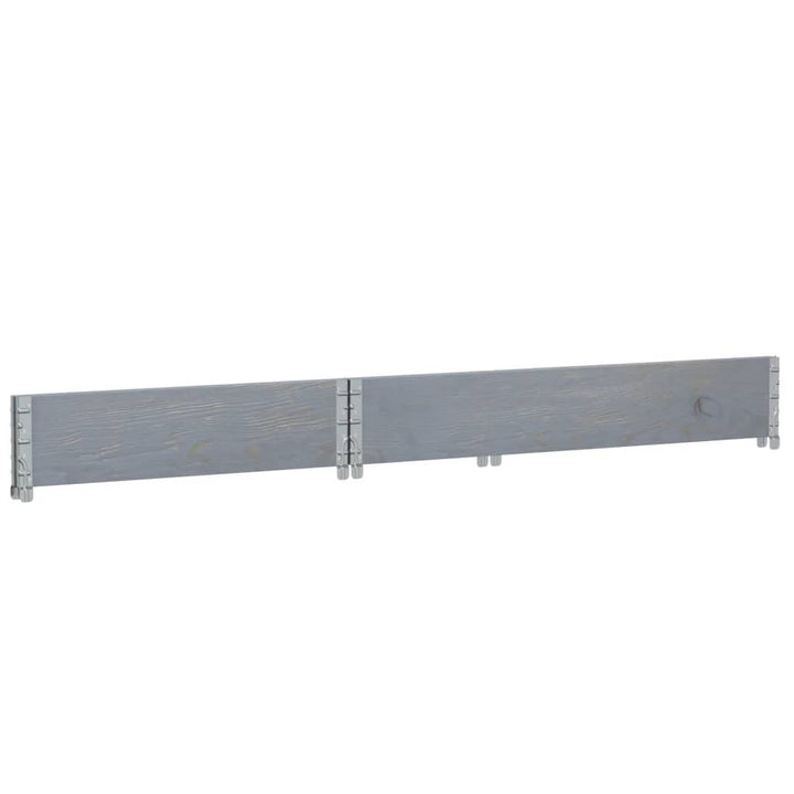 plantekasse 120x80 cm massivt fyrretræ grå