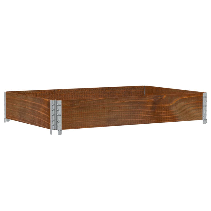 plantekasse 120x80 cm massivt fyrretræ brun