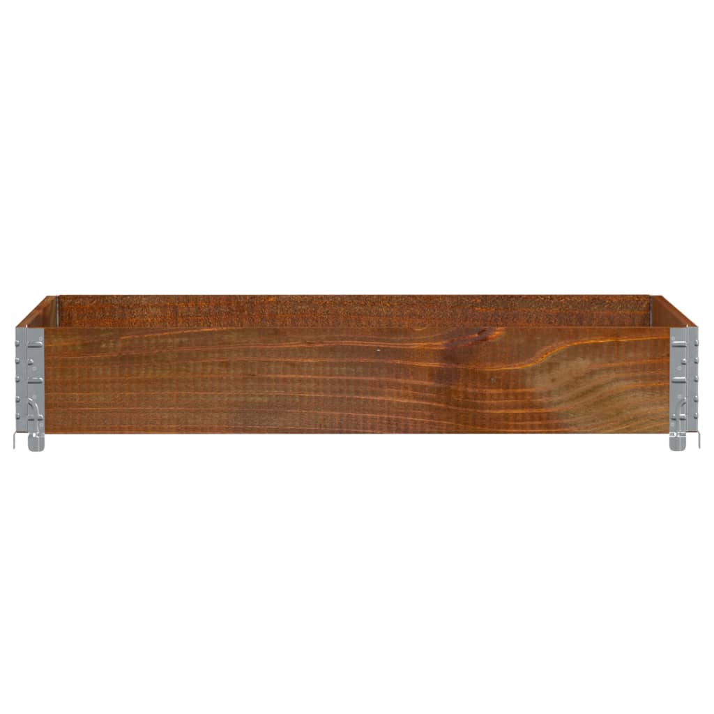 plantekasse 120x80 cm massivt fyrretræ brun