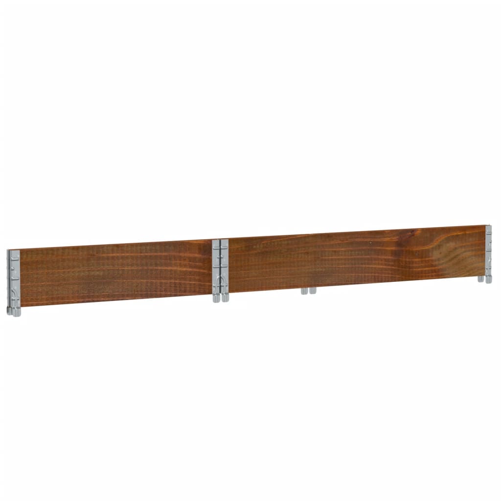 plantekasse 120x80 cm massivt fyrretræ brun