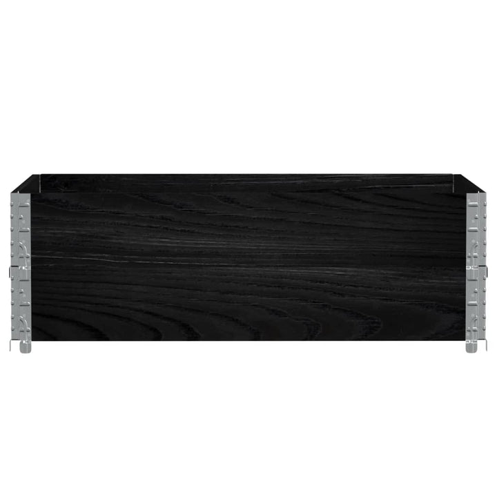 plantekasse 120x80 cm massivt fyrretræ sort