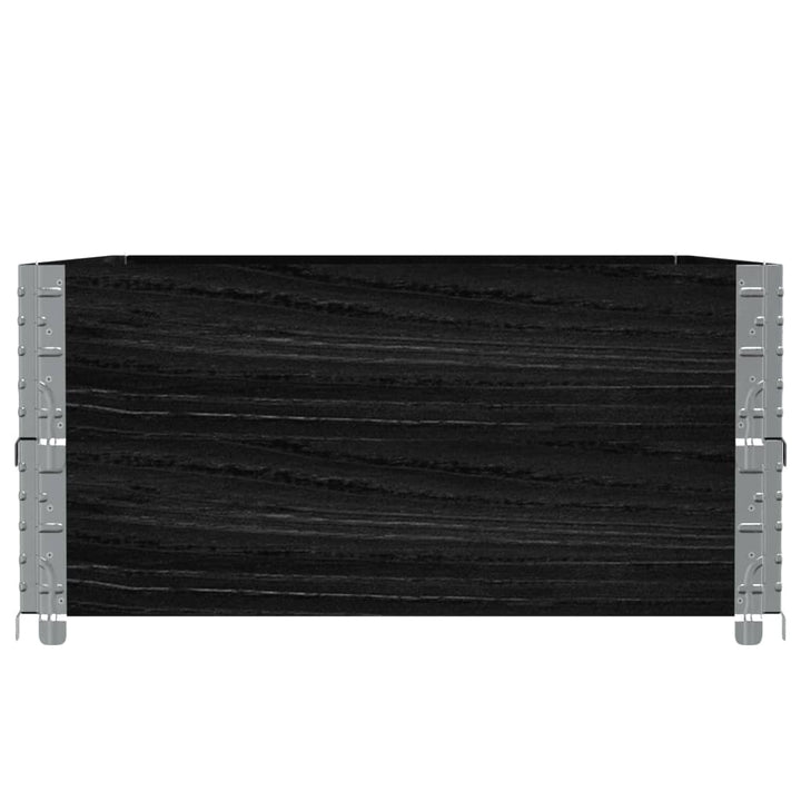plantekasse 120x80 cm massivt fyrretræ sort