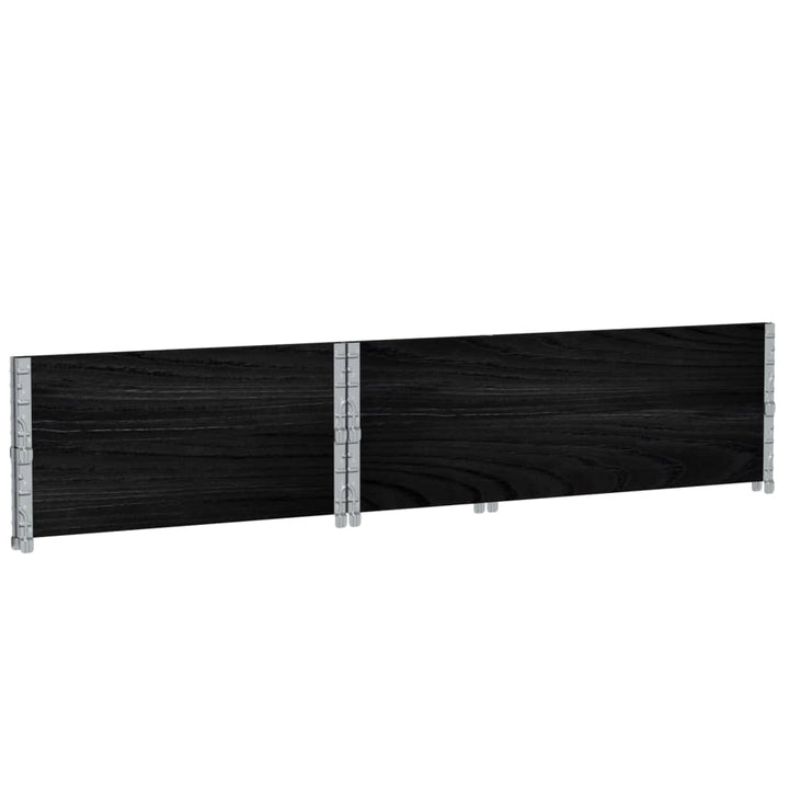 plantekasse 120x80 cm massivt fyrretræ sort