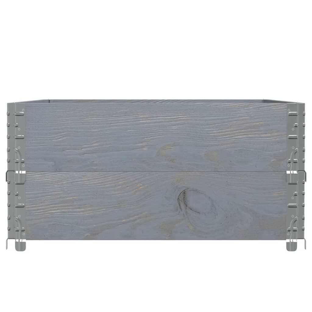 plantekasse 120x80 cm massivt fyrretræ grå