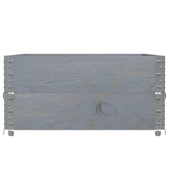plantekasse 120x80 cm massivt fyrretræ grå