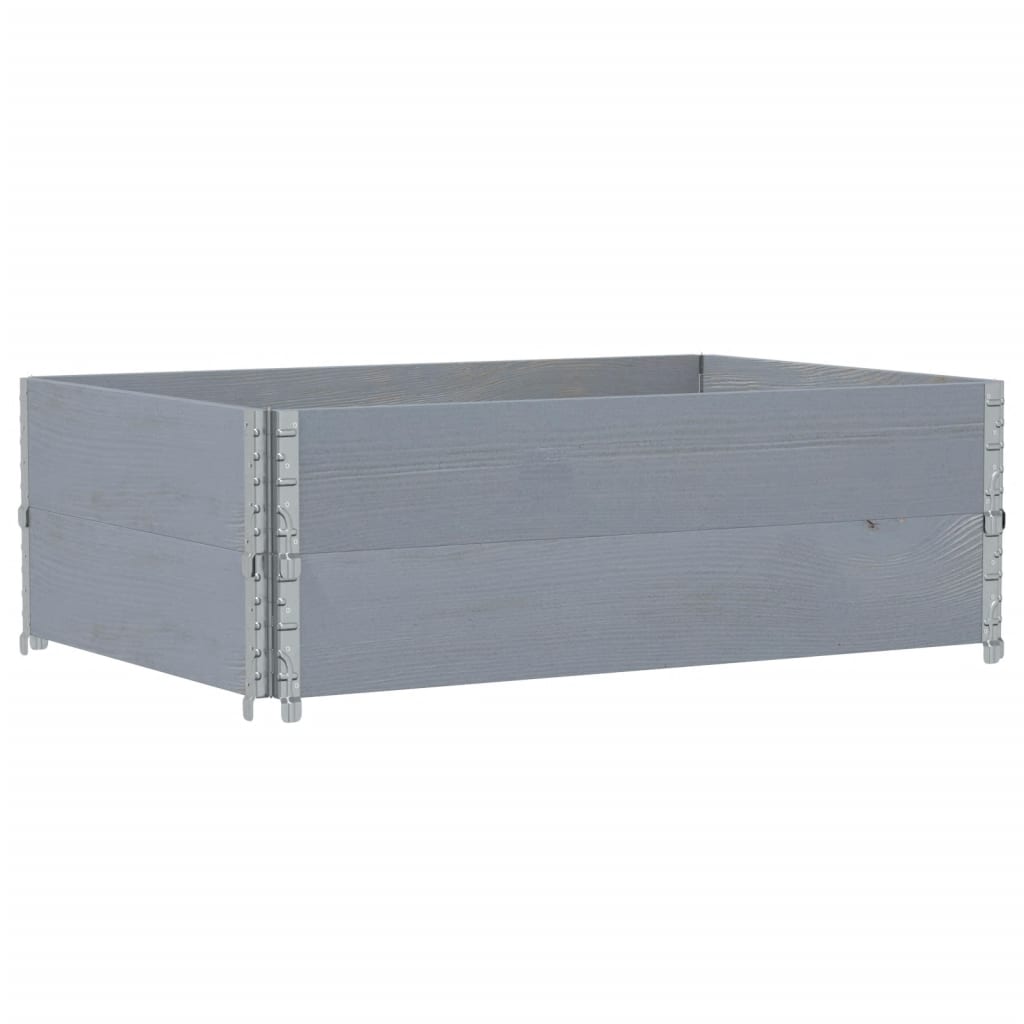 plantekasse 120x80 cm massivt fyrretræ grå