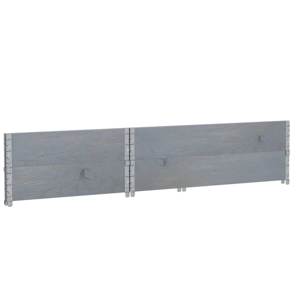 plantekasse 120x80 cm massivt fyrretræ grå