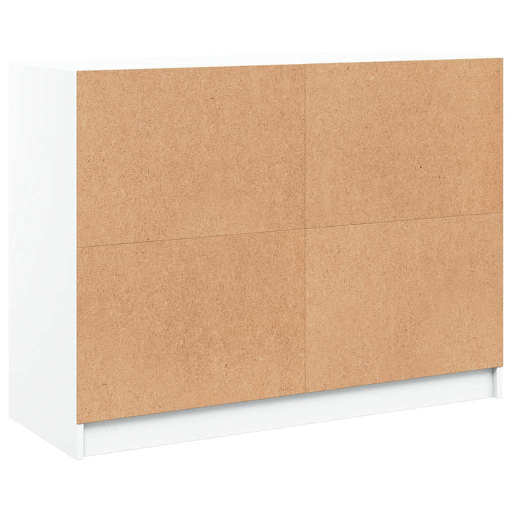 skænk 102x37x75,5 cm konstrueret træ hvid