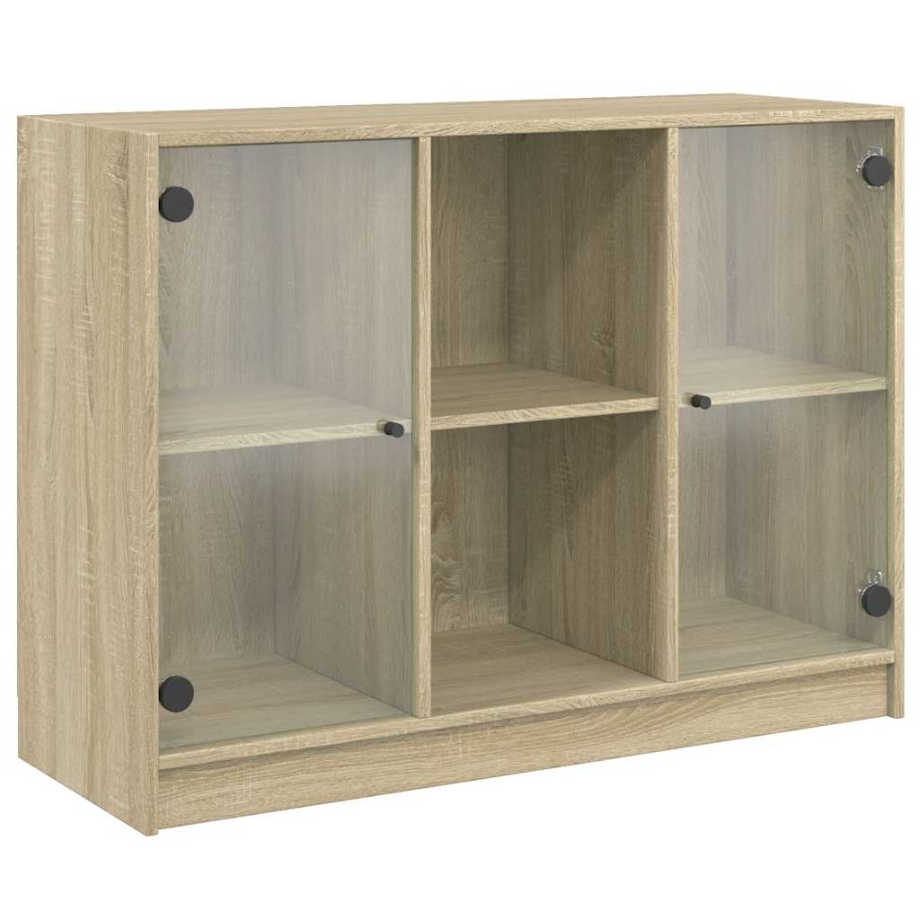 skænk 102x37x75,5 cm konstrueret træ sonoma-eg