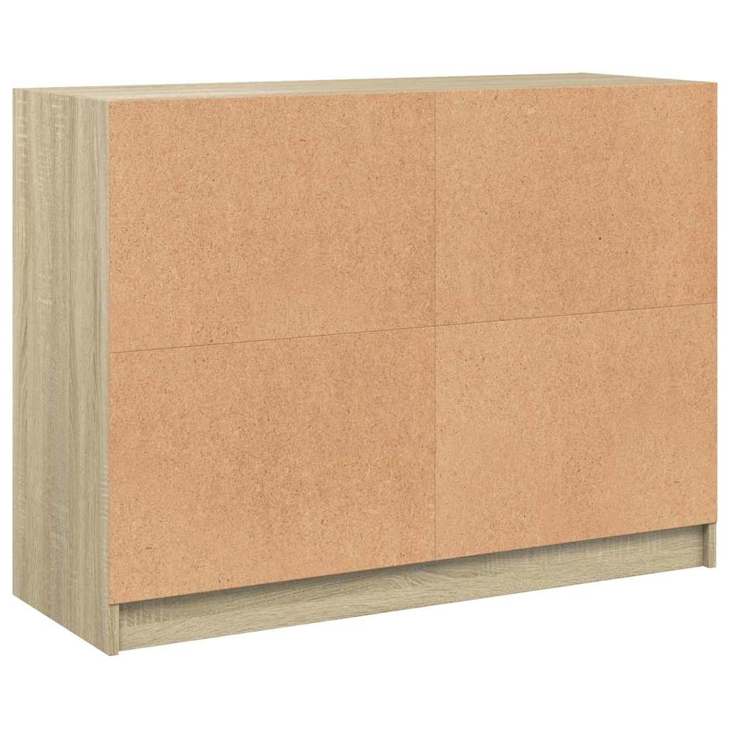 skænk 102x37x75,5 cm konstrueret træ sonoma-eg