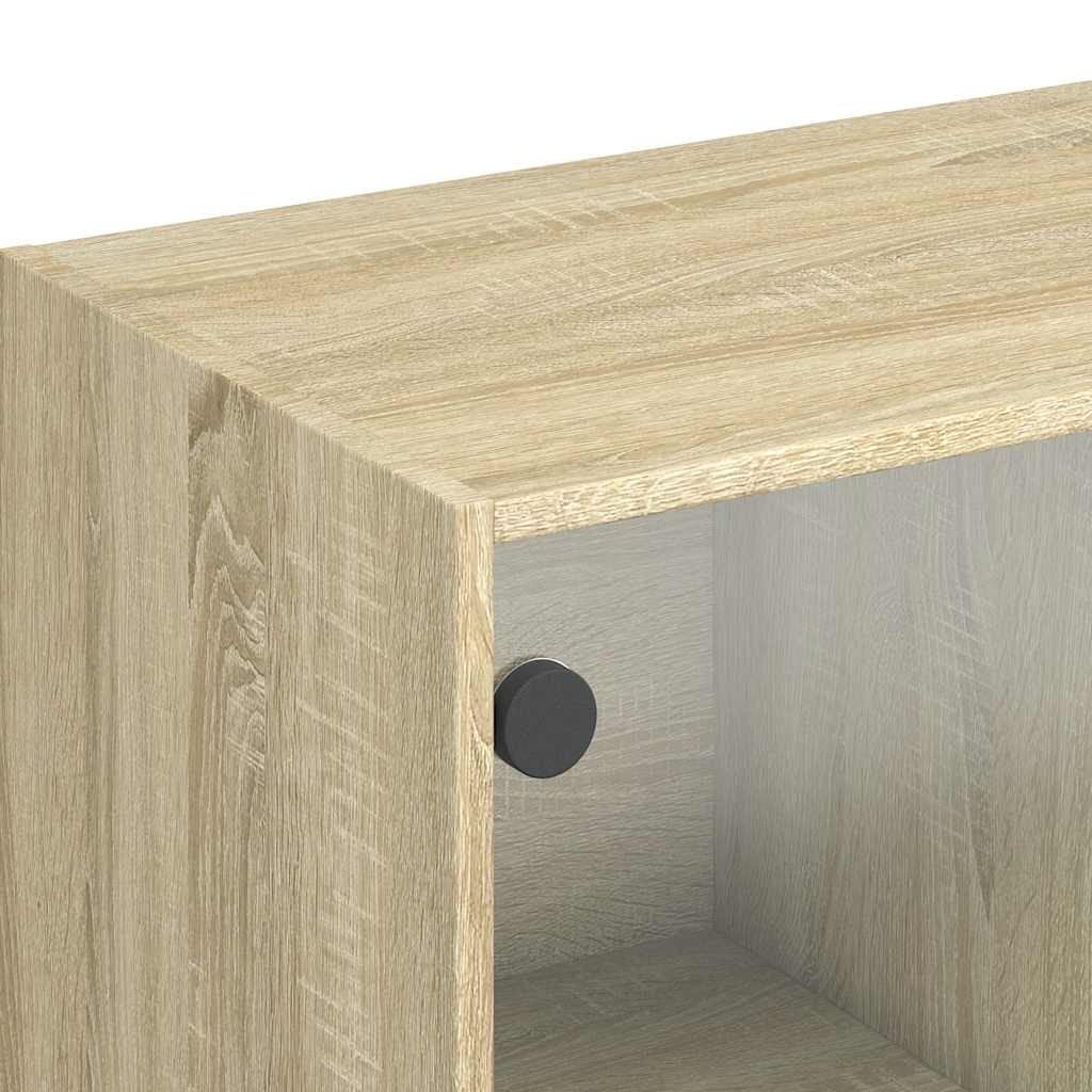 skænk 102x37x75,5 cm konstrueret træ sonoma-eg