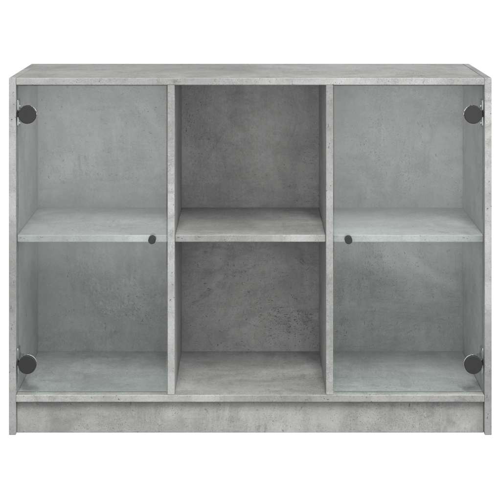 skænk 102x37x75,5 cm konstrueret træ betongrå