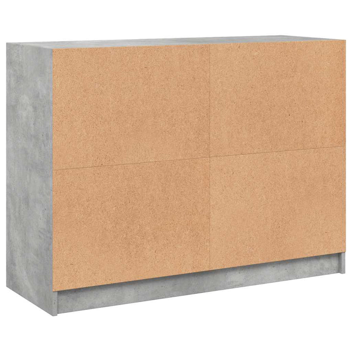 skænk 102x37x75,5 cm konstrueret træ betongrå