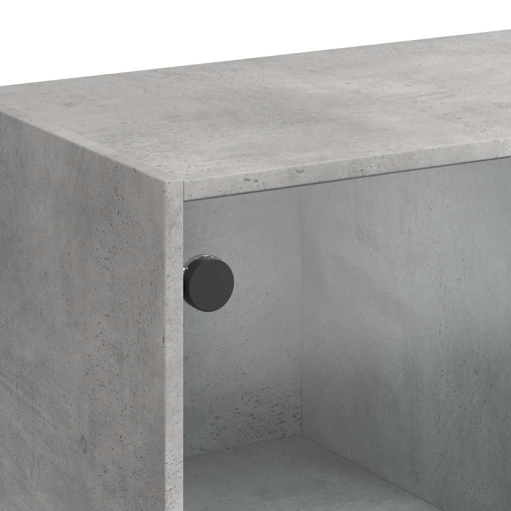 skænk 102x37x75,5 cm konstrueret træ betongrå