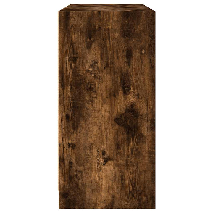 skænk 102x37x75,5 cm konstrueret træ røget egetræsfarve