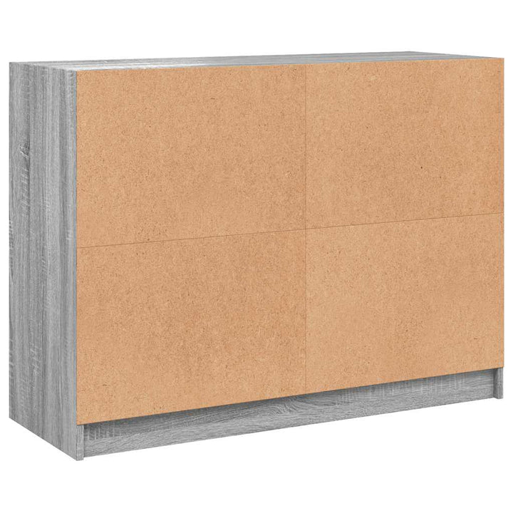 skænk 102x37x75,5 cm konstrueret træ grå sonoma-eg