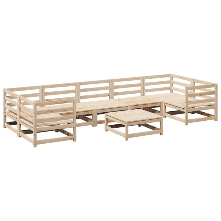 sofasæt til haven 8 dele massivt fyrretræ