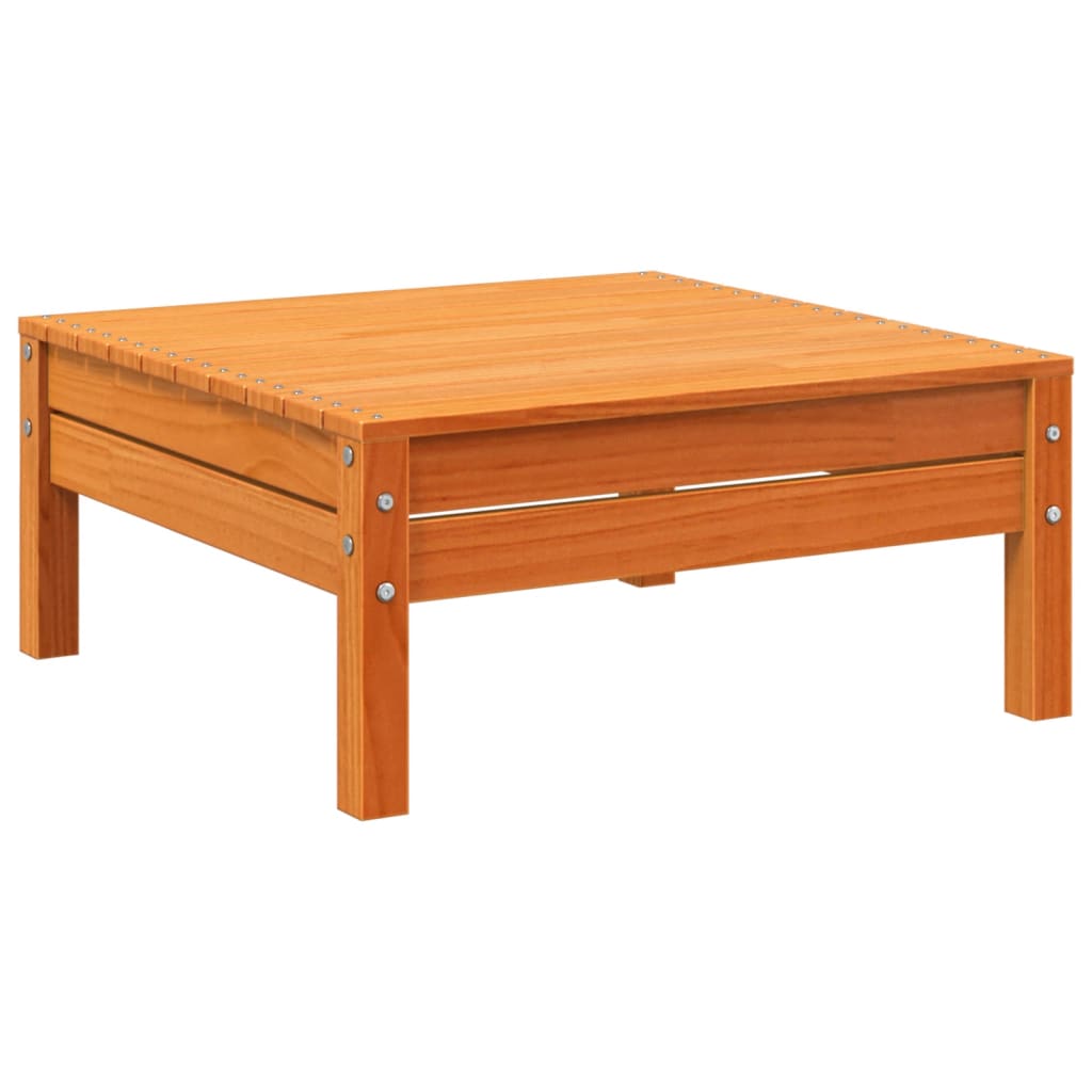 loungesæt til haven 5 dele med hynder massivt fyr gyldenbrun