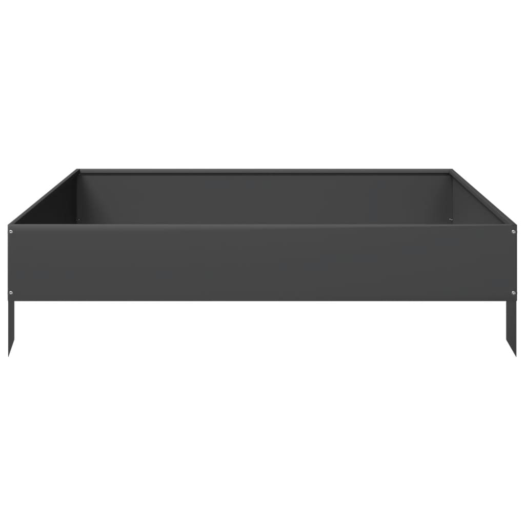 højbed 100x100x26 cm stål sort