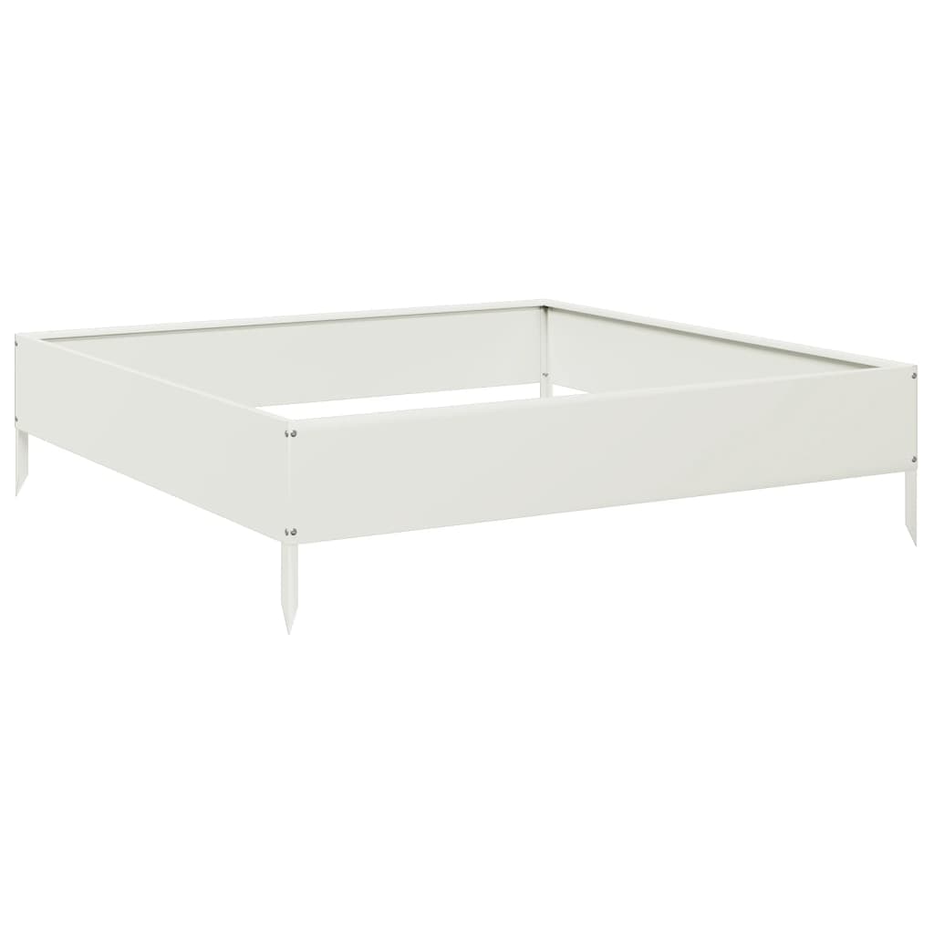 højbed 100x100x26 cm stål hvid