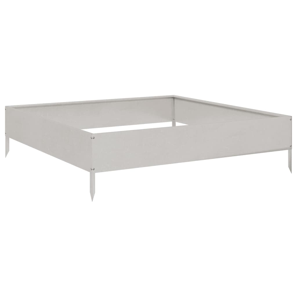 højbed 100x100x26 cm rustfrit stål