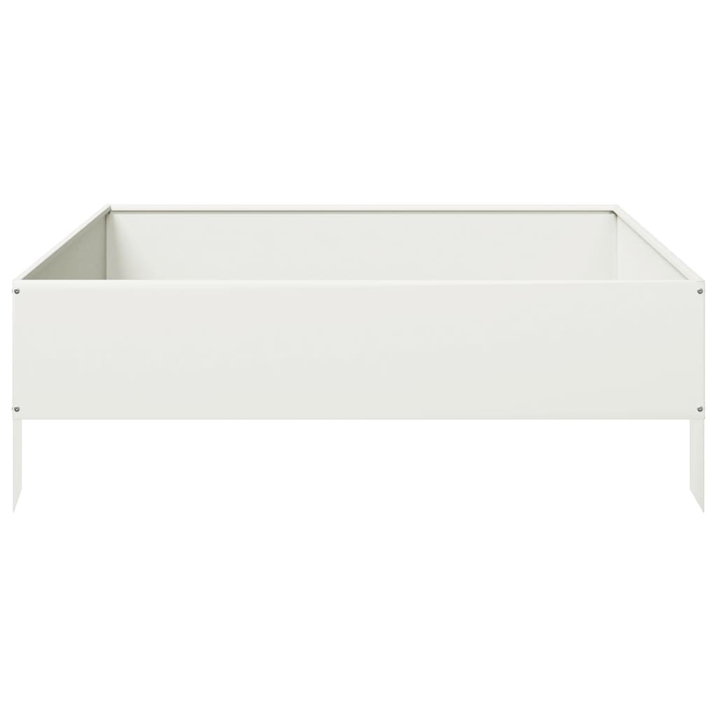 højbed 100x100x33,5 cm stål hvid
