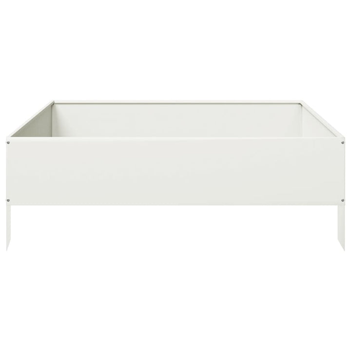 højbed 100x100x33,5 cm stål hvid