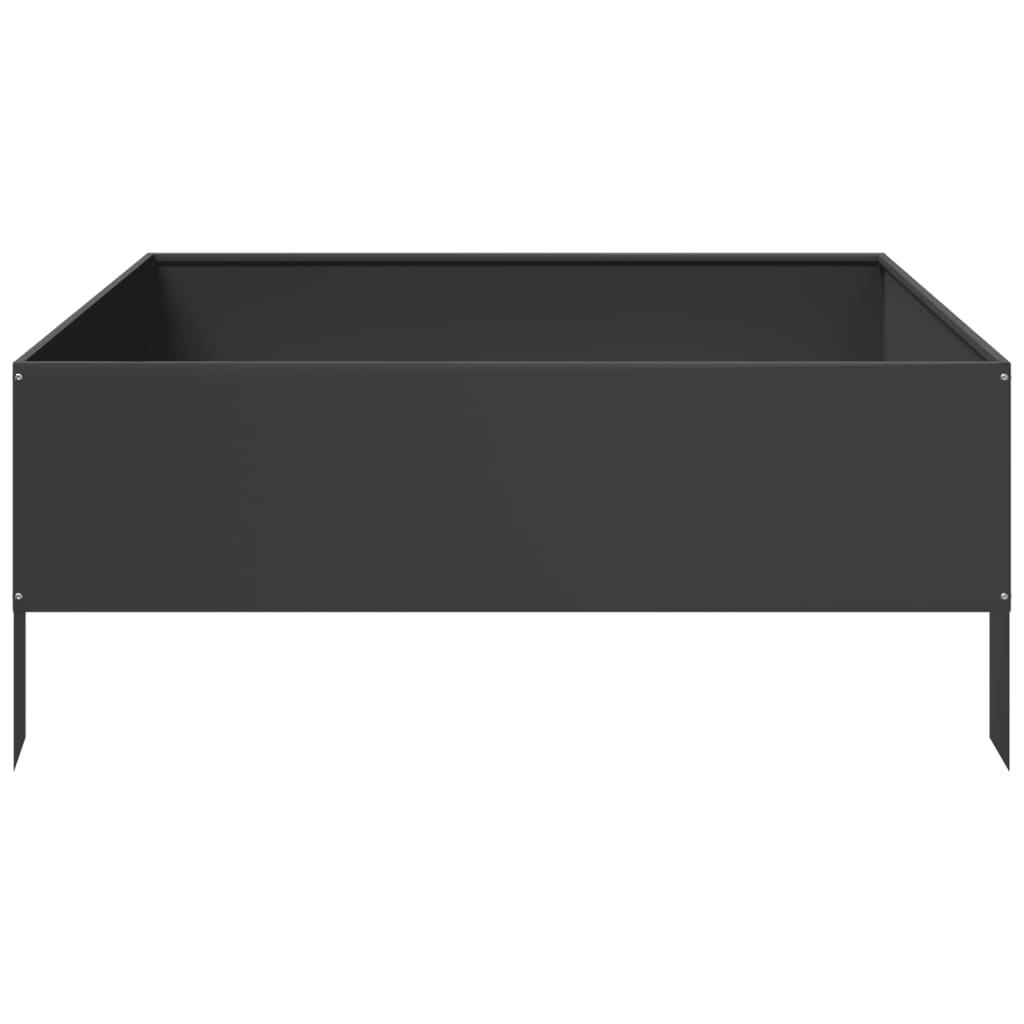 højbed 100x100x25 cm stål sort