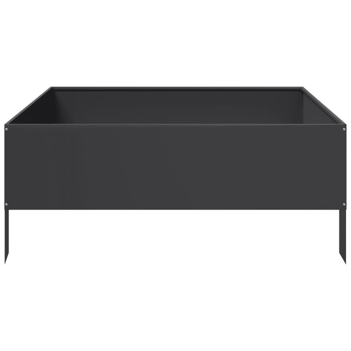 højbed 100x100x25 cm stål sort
