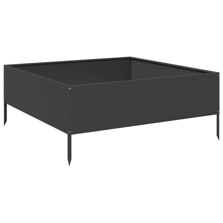 højbed 100x100x25 cm stål sort