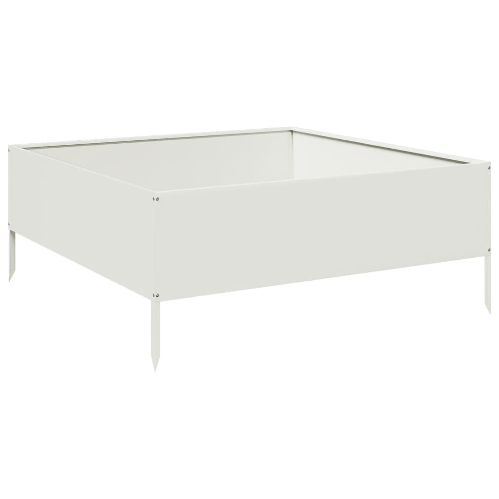 højbed 100x100x41 cm stål hvid