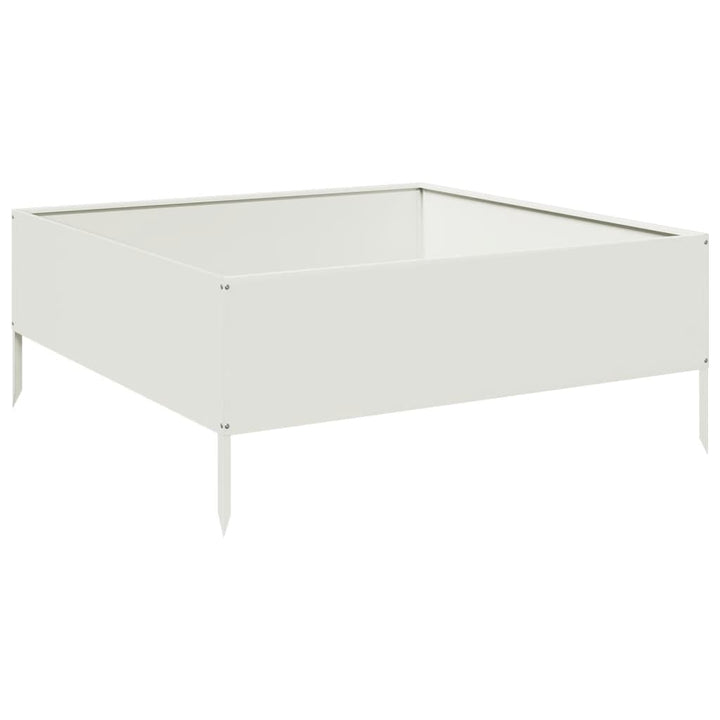 højbed 100x100x41 cm stål hvid