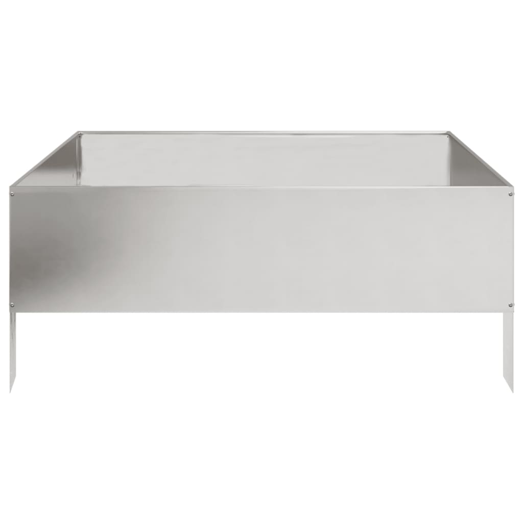 højbed 100x100x41 cm rustfrit stål