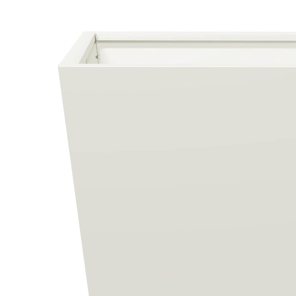 plantekasse 30x30x30 cm stål hvid