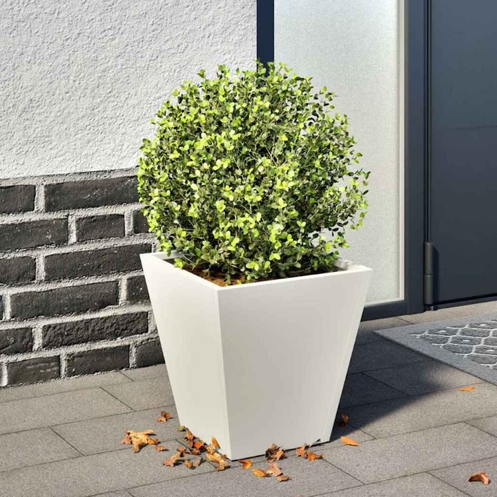 plantekasse 30x30x30 cm stål hvid