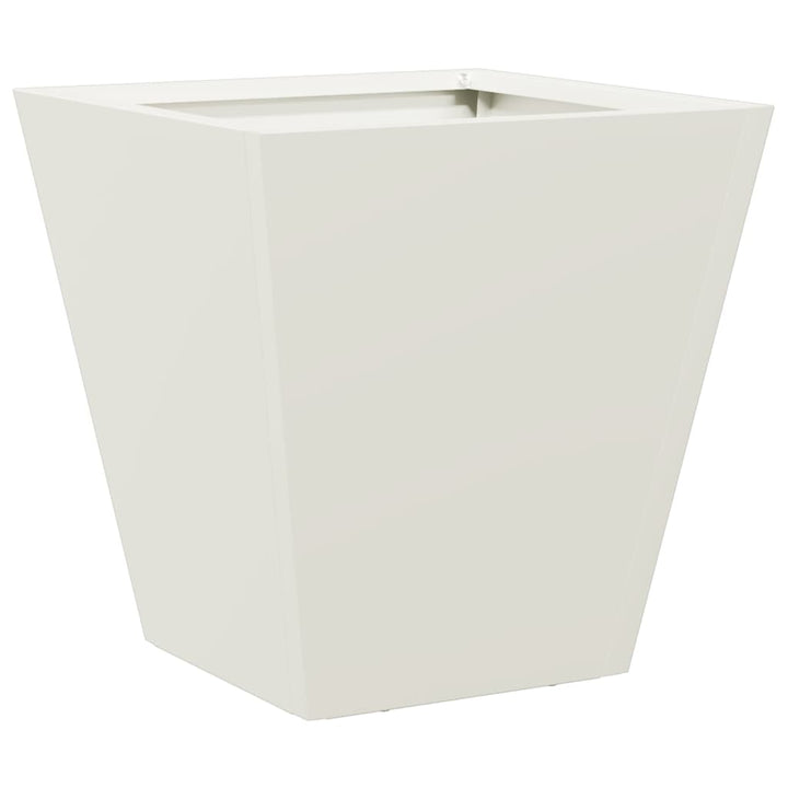 plantekasser 2 stk. 30x30x30 cm stål hvid