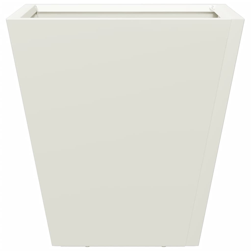 plantekasser 2 stk. 30x30x30 cm stål hvid
