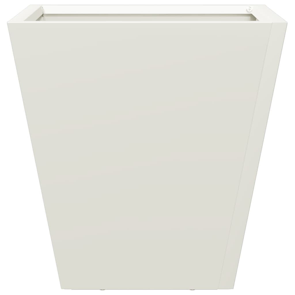plantekasser 2 stk. 30x30x30 cm stål hvid