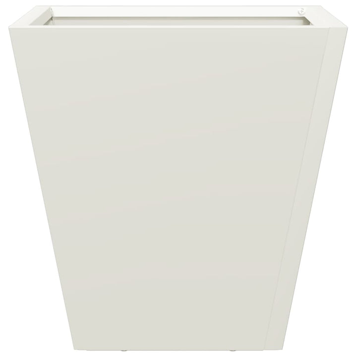 plantekasser 2 stk. 30x30x30 cm stål hvid