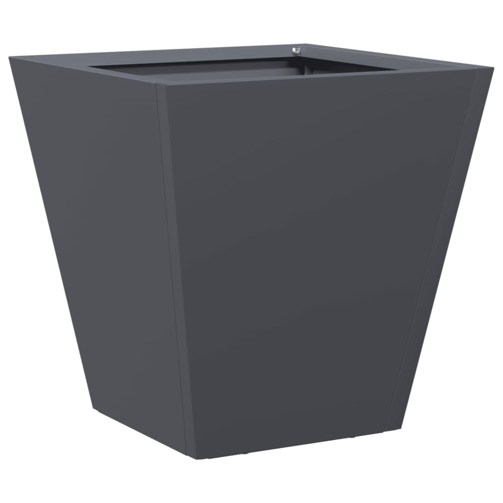 plantekasse 30x30x30 cm stål antracitgrå
