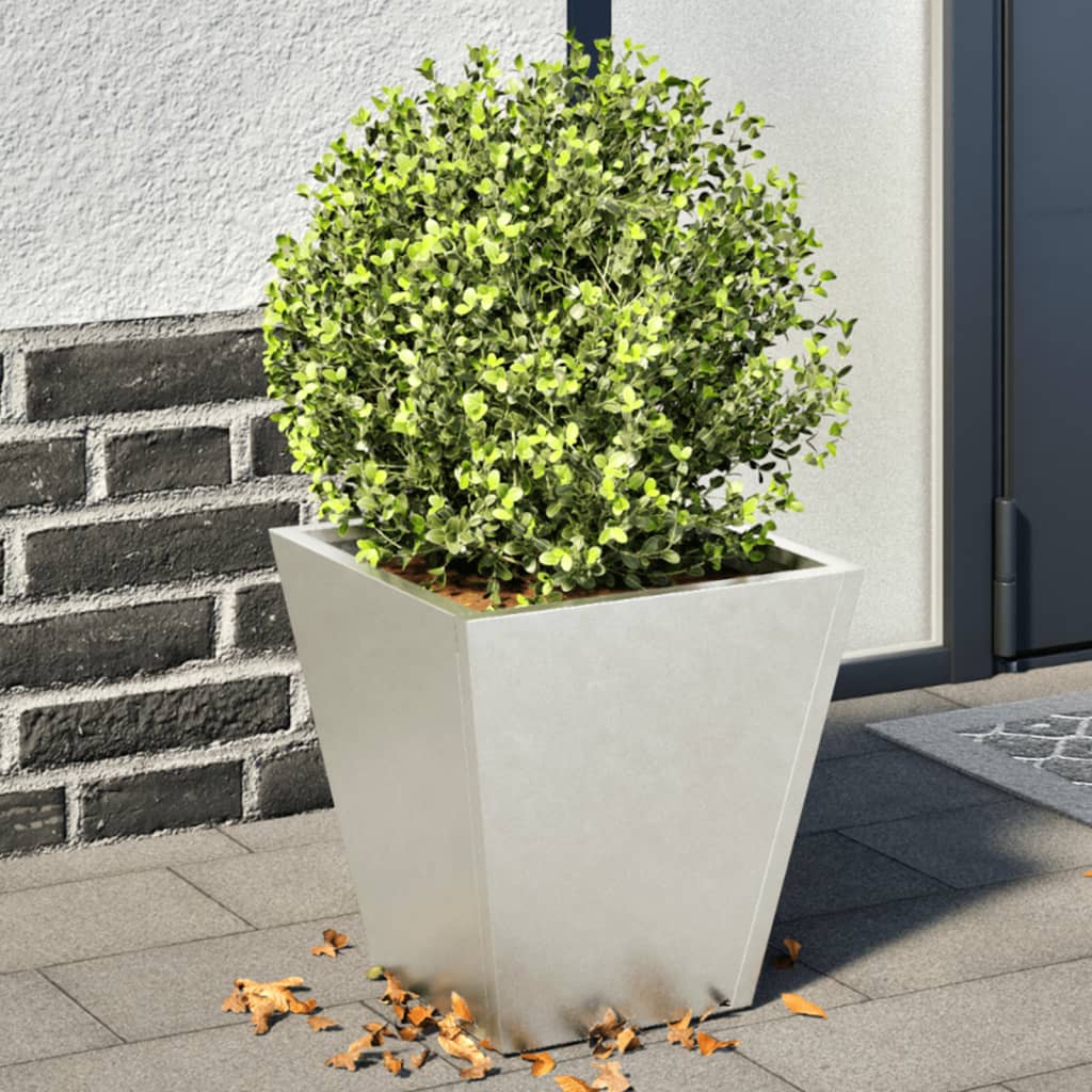 plantekrukker 2 stk. 30x30x30 cm rustfrit stål