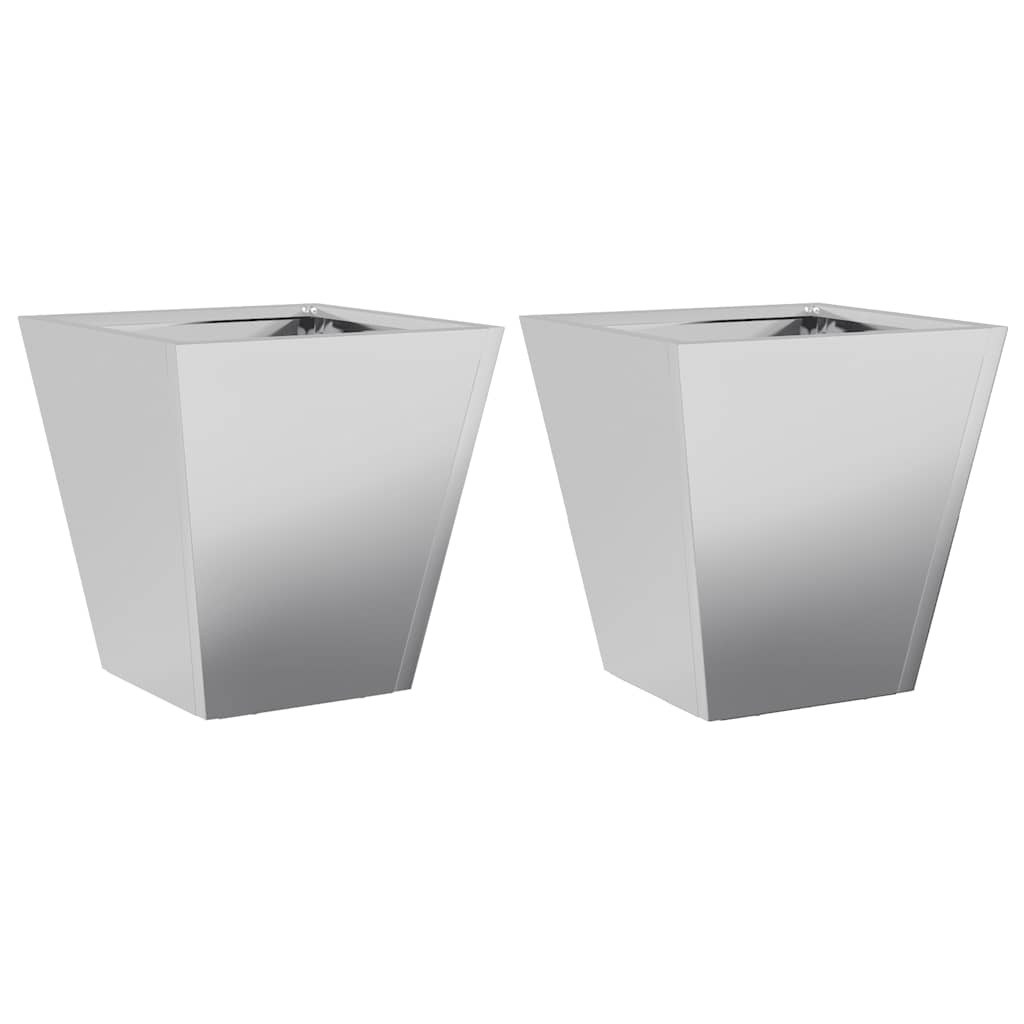 plantekrukker 2 stk. 30x30x30 cm galvaniseret stål