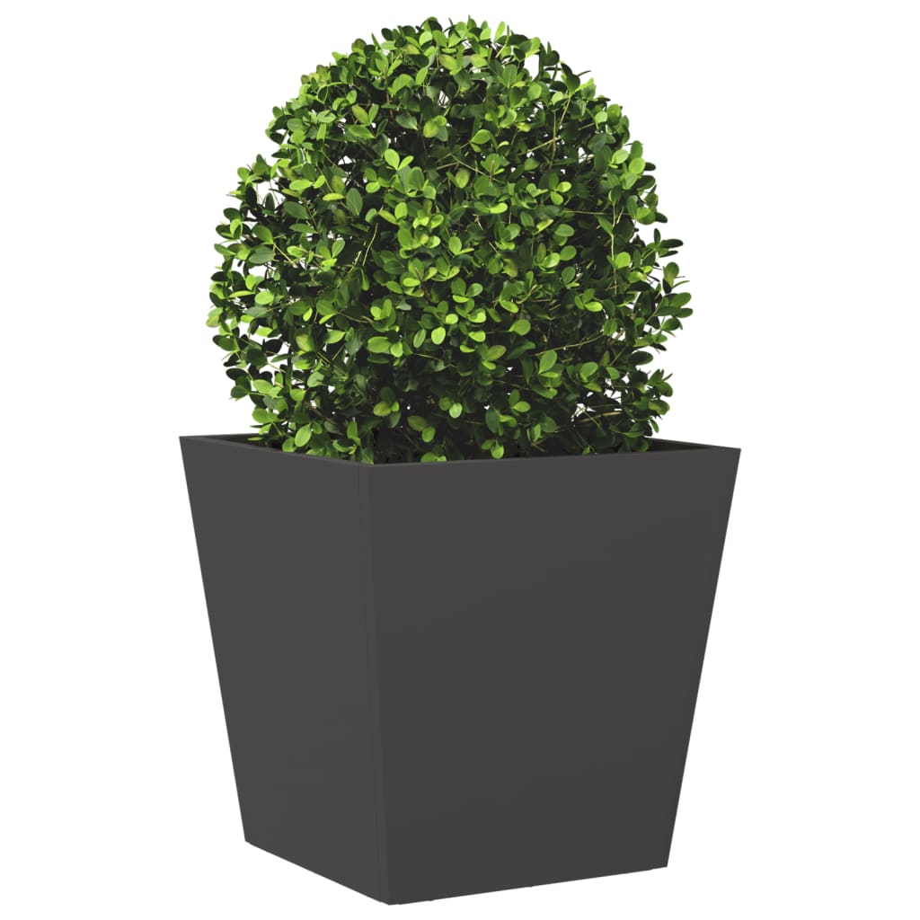 plantekrukke 40x40x40 cm stål sort