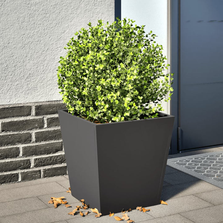 plantekrukke 40x40x40 cm stål sort