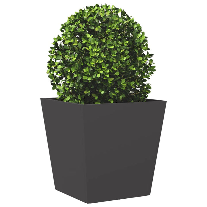 plantekrukker 2 stk. 40x40x40 cm stål sort